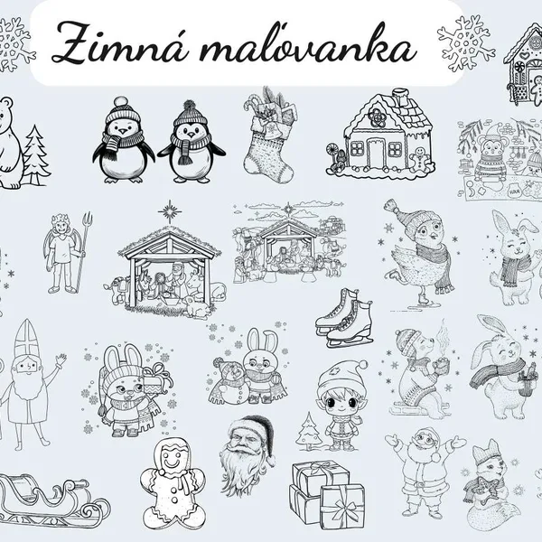 Zimná maľovanka