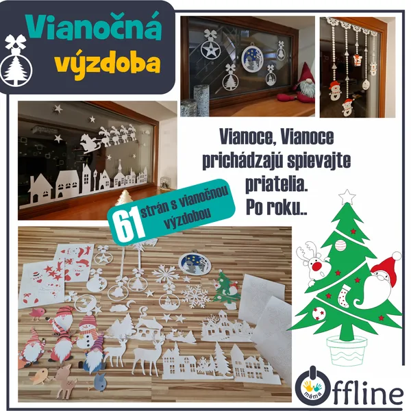 Papierová výzdoba na Vianoce