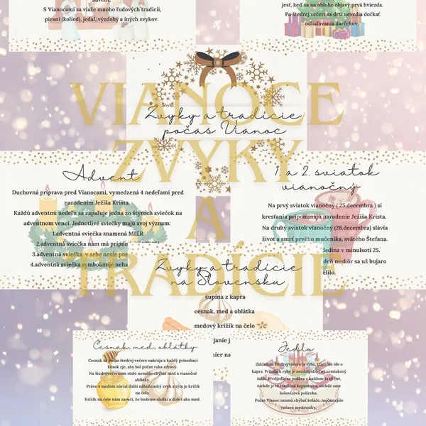Zvyky a tradície - Vianoce