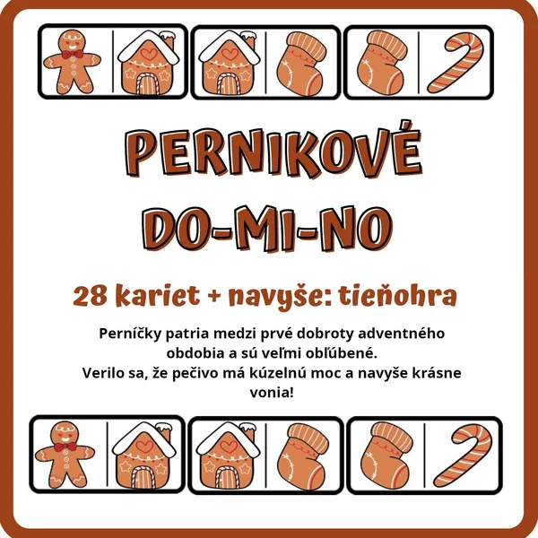 PERNIKOVÉ (vianočné) DOMINO