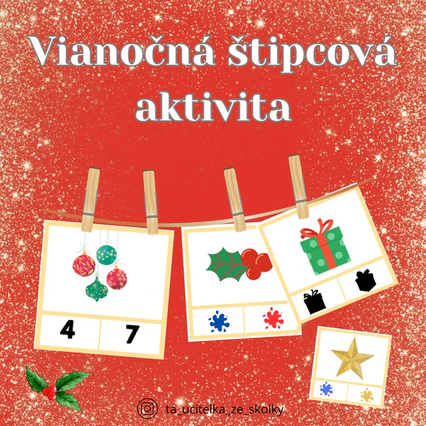 Vianočná štipcová aktivita