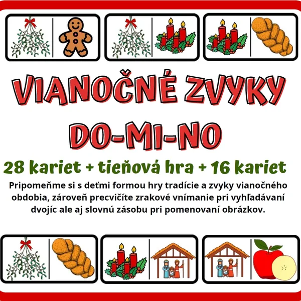 VIANOČNÉ ZVYKY DOMINO