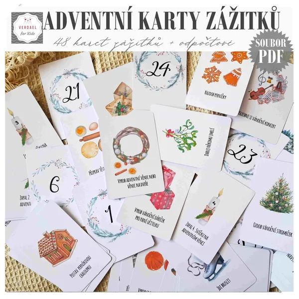 Zážitkový adventný kalendár - 48 kariet