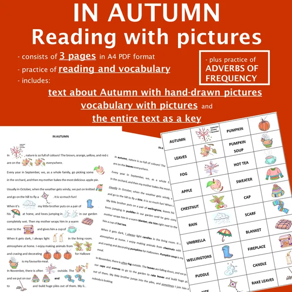 Čítanie s obrázkami – Jeseň / Reading with pictures - AUTUMN
