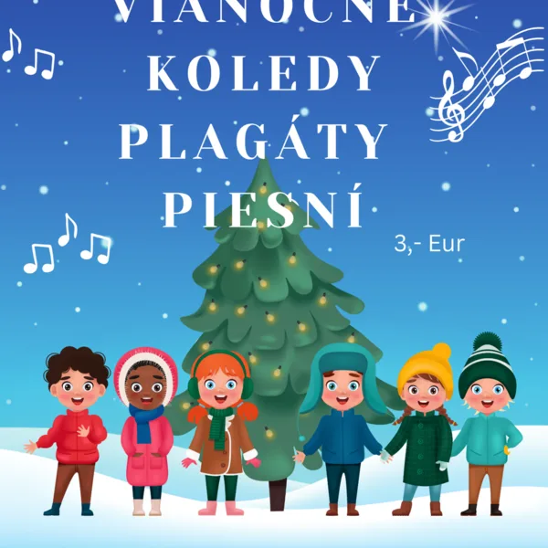 Vianočné koledy spevník - plagáty s textmi vianočných kolied, vianoce