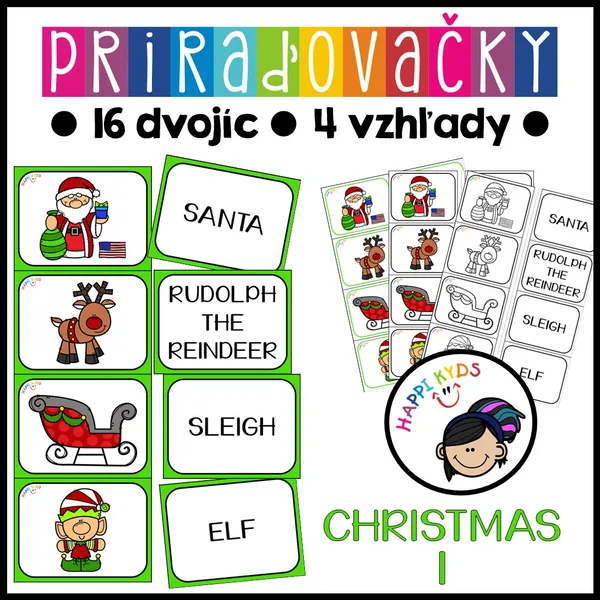 Priraďovačky - CHRISTMAS 1