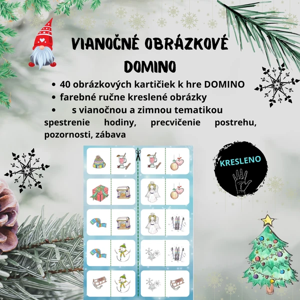 Vianočné obrázkové domino