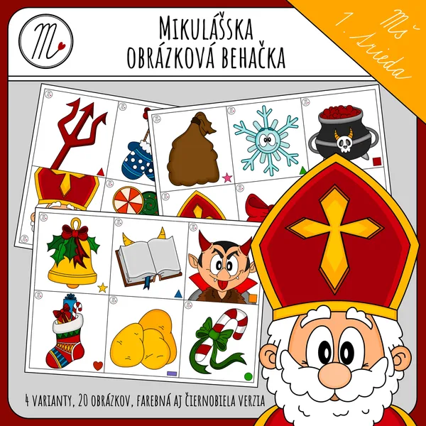 Mikulášska obrázková behačka