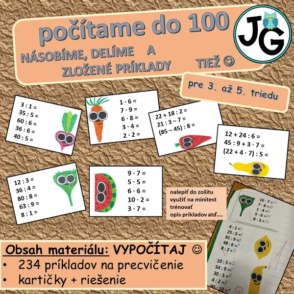 Delíme, násobíme a zložené príklady riešime