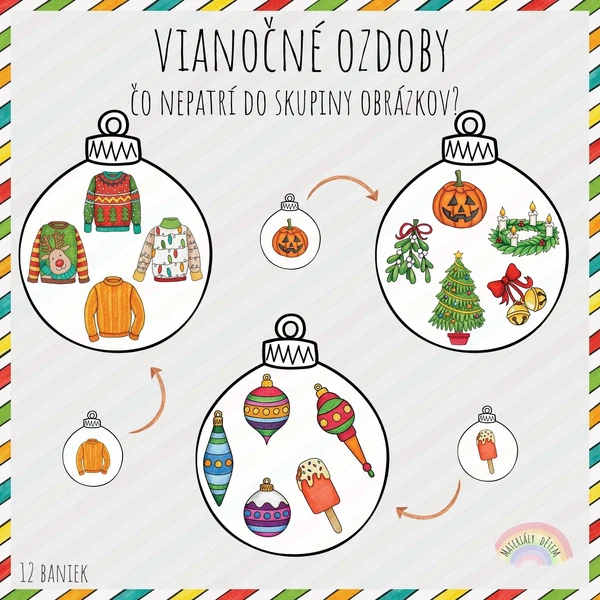 Vianočné ozdoby - skupiny obrázkov
