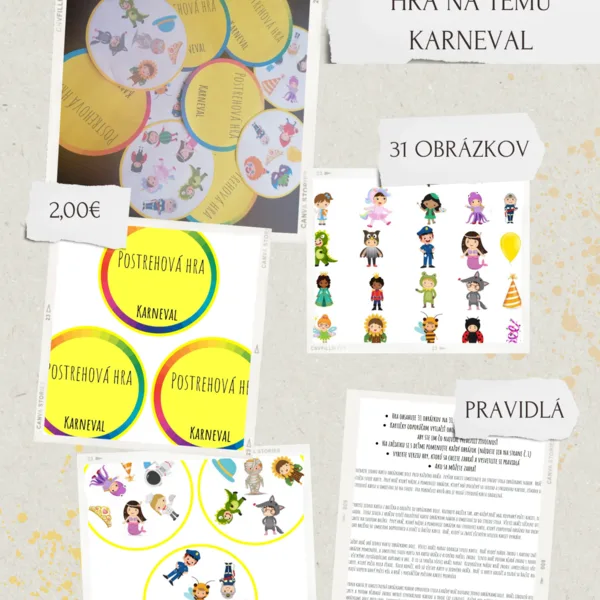 Postrehová hra - karneval