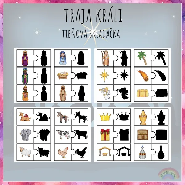 Traja králi, tieňová skladačka