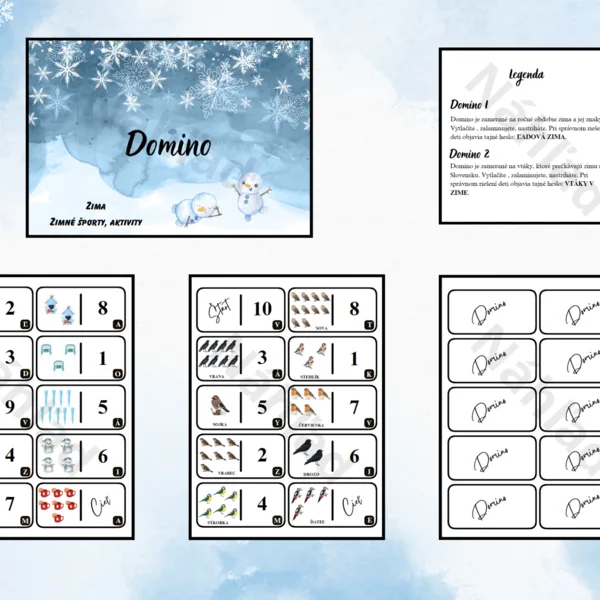 Domino (zima, vtáky v zime)
