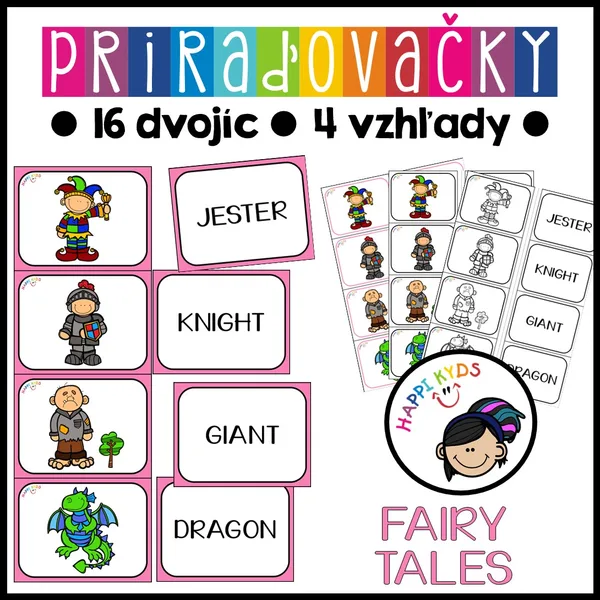 Priraďovačky - FAIRY TALES