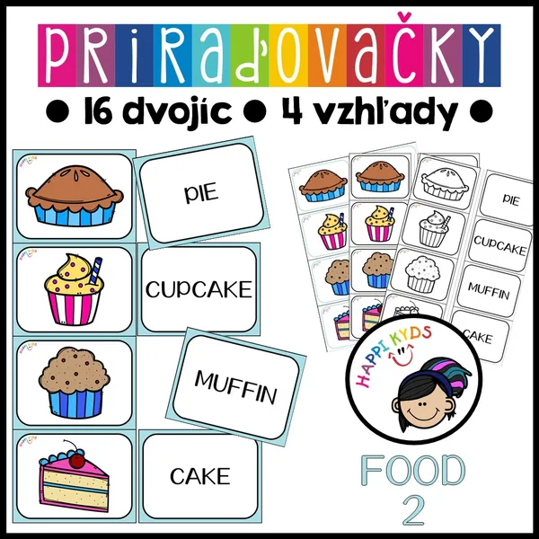Priraďovačky - FOOD 2