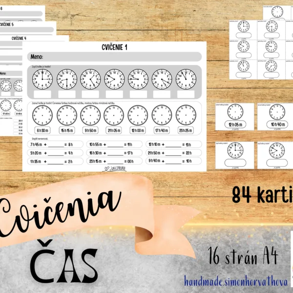 Čas, Hodiny, Koľko je hodín?, Cvičenia, pracovné listy, Aktivity