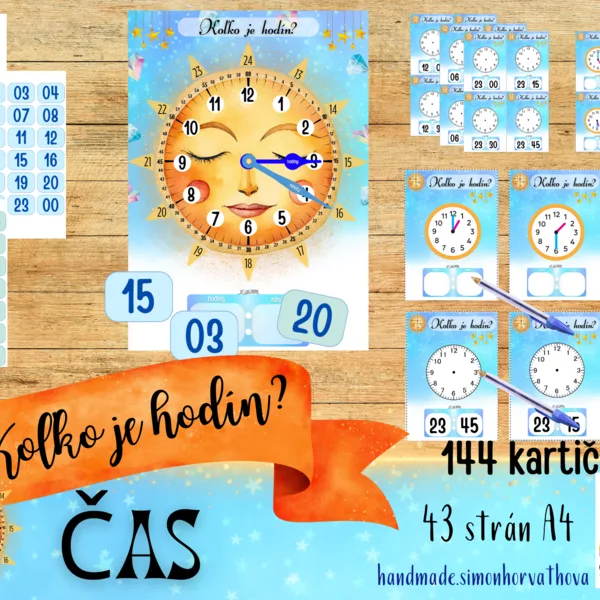 Čas, Koľko je hodín?, Hodiny, Učíme sa hodiny, Aktivity