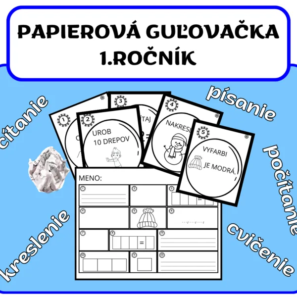 PAPIEROVÁ GUĽOVAČKA 1.ROČNÍK
