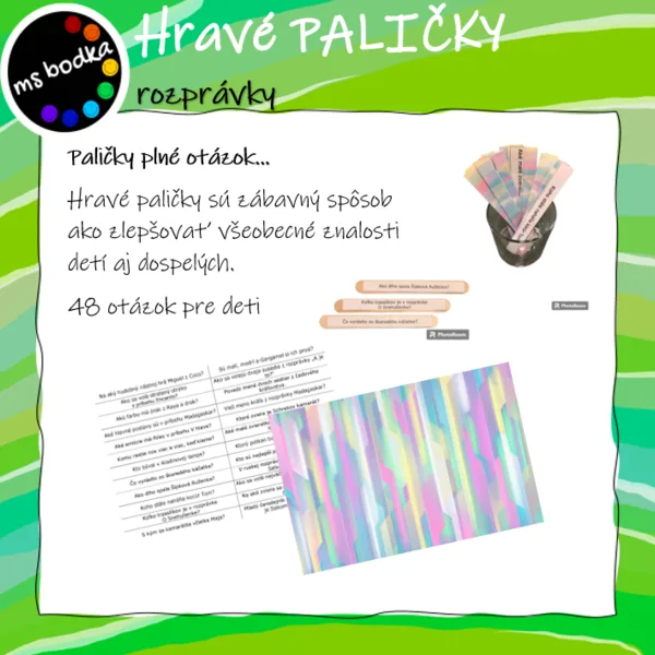 Hravé PALIČKY - rozprávky