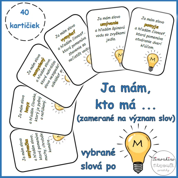 Ja mám, kto má ... vybrané slová po M (význam slov)