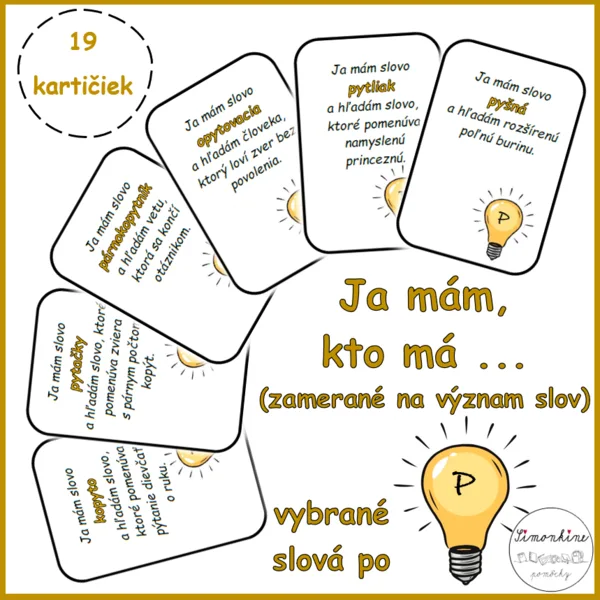 Ja mám, kto má ... vybrané slová po P (význam slov)