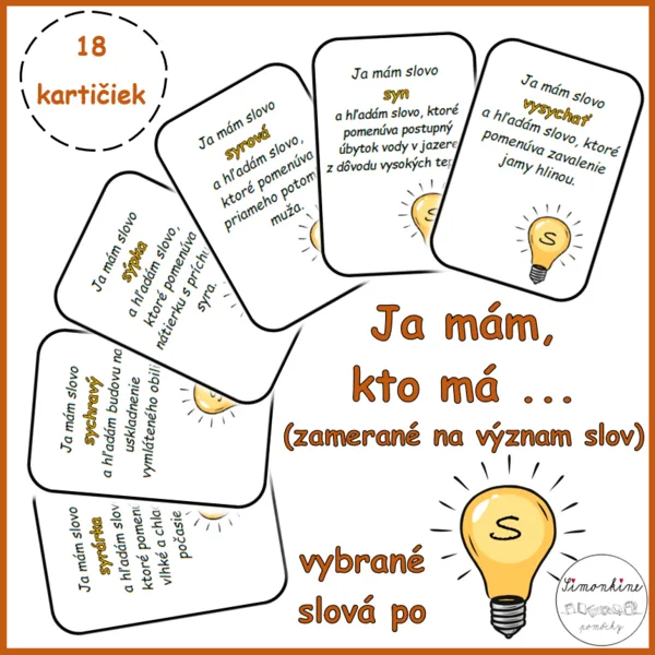 Ja mám, kto má ... vybrané slová po S (význam slov)