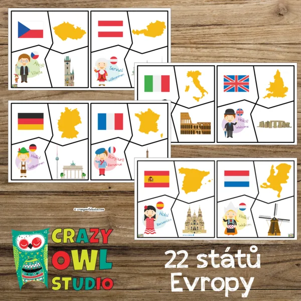 EVROPA kartičky