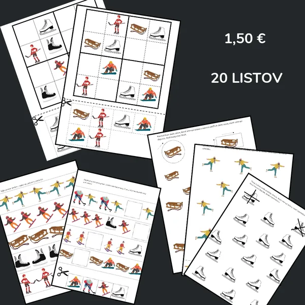 Pracovné listy - Zimné športy