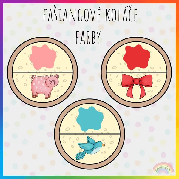 Fašiangové koláče, farby