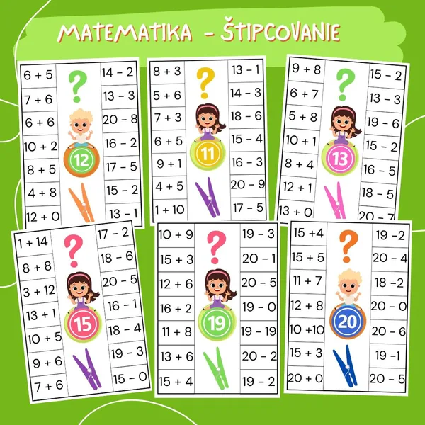 MATEMATICKÁ ŠTIPCOVAČKA pre prvákov od11 do 20