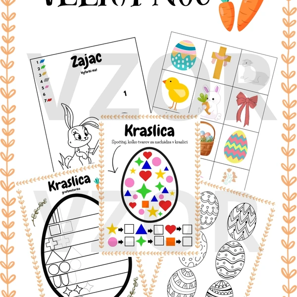 Veľká noc- pracovné listy