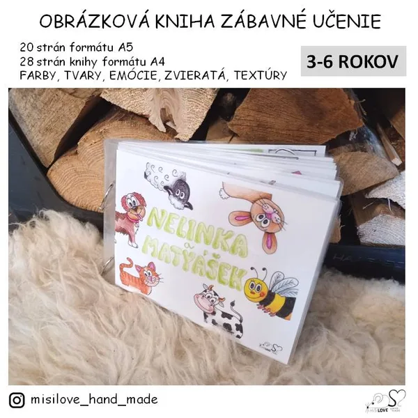 OBRÁZKOVÁ KNIHA ZÁBAVNÉ UČENIE so suchými zipsami v PDF 
