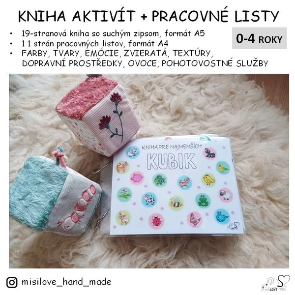 KNIHA AKTIVIT PRE NAJMENŠÍCH so suchým zipsom