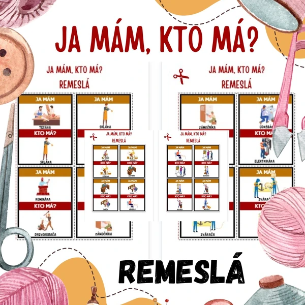 Remeslá - ja mám, kto má?