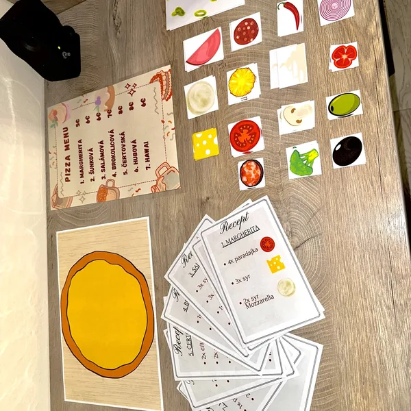 Anglická zábavná hra PIZZA GAME / Na čašníka / Jobs / Fun English game
