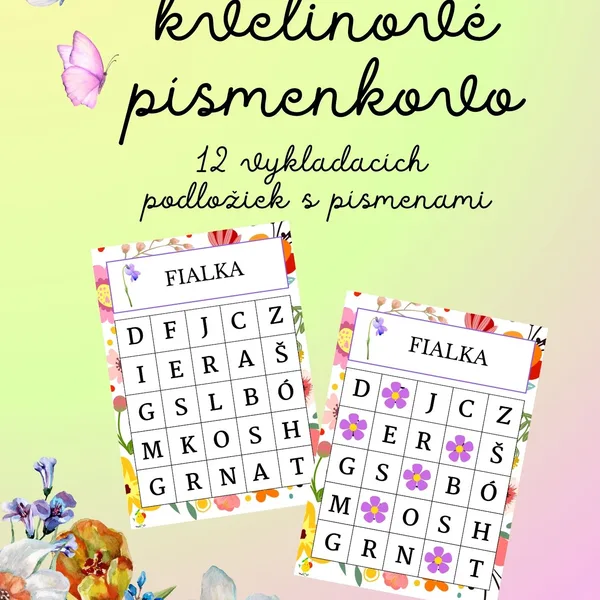 Jarné kvetinové písmenkovo