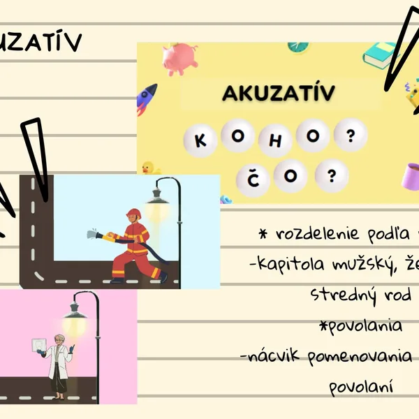 Gramatika - Akuzatív a jeho použitie vo vetách