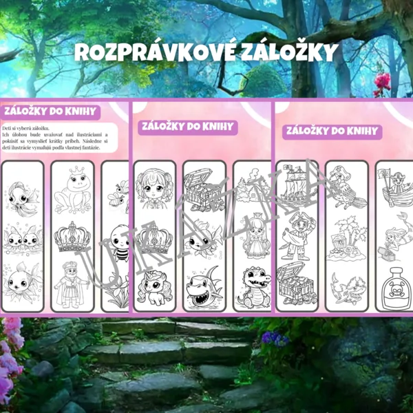 Rozprávkové záložky (marec, mesiac knihy)