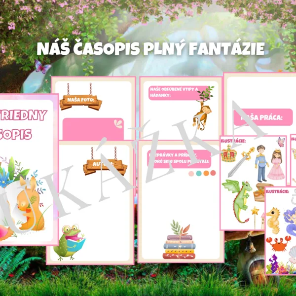 Projekt: Náš časopis plný fantázie (marec, mesiac knihy)