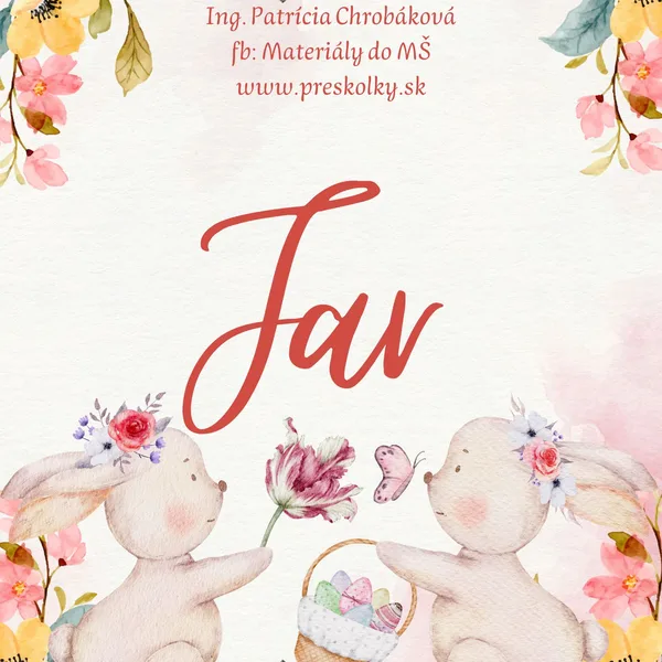 Jar / Jarné pracovné listy