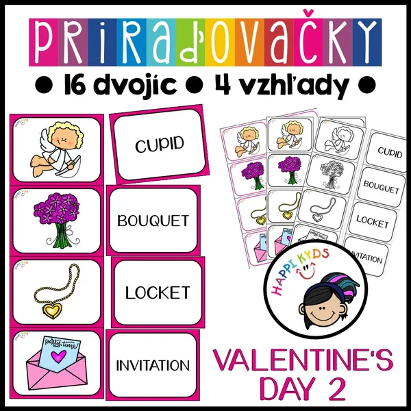 Priraďovačky - ST. VALENTINE'S DAY