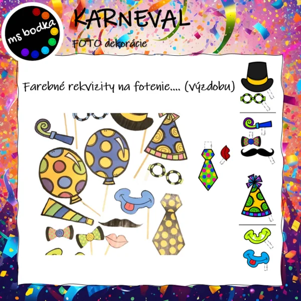 Karneval Fotodekorácie