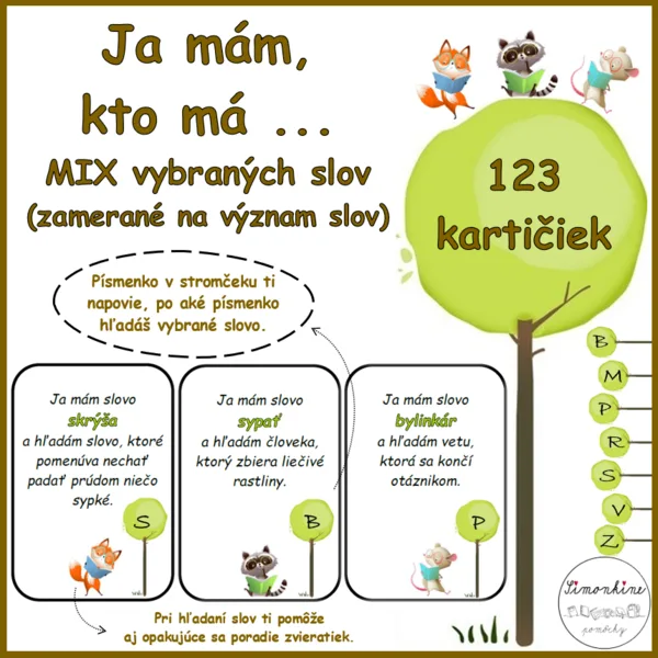 Ja mám, kto má ... MIX vybraných slov (význam slov)