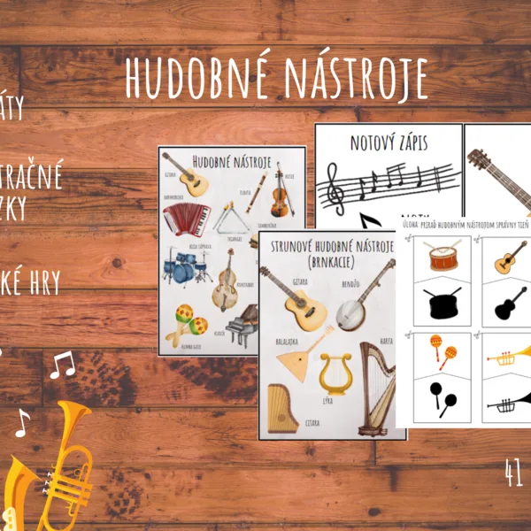 Hudobné nástroje, Hudba, Hudobná výchova, Noty