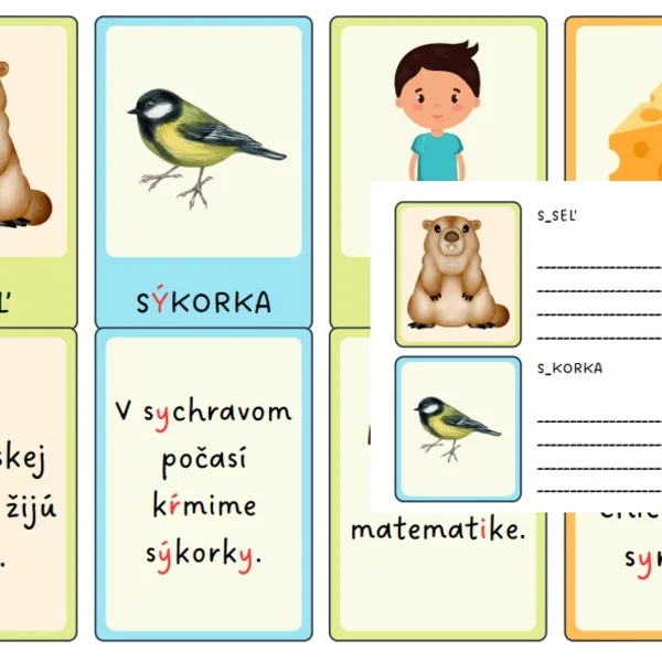 Pohybový diktát - vybrané slová po S
