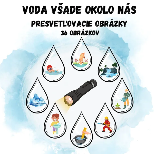 Presvetľovacie obrázky - Voda všade okolo nás, deň vody