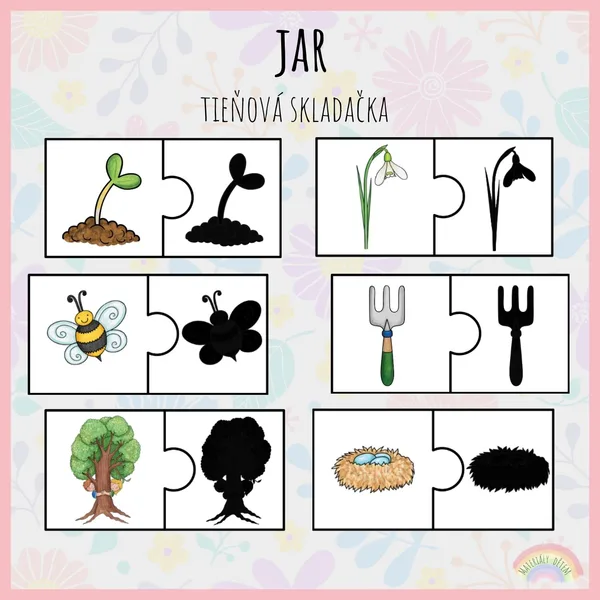 Jar, tieňová skladačka