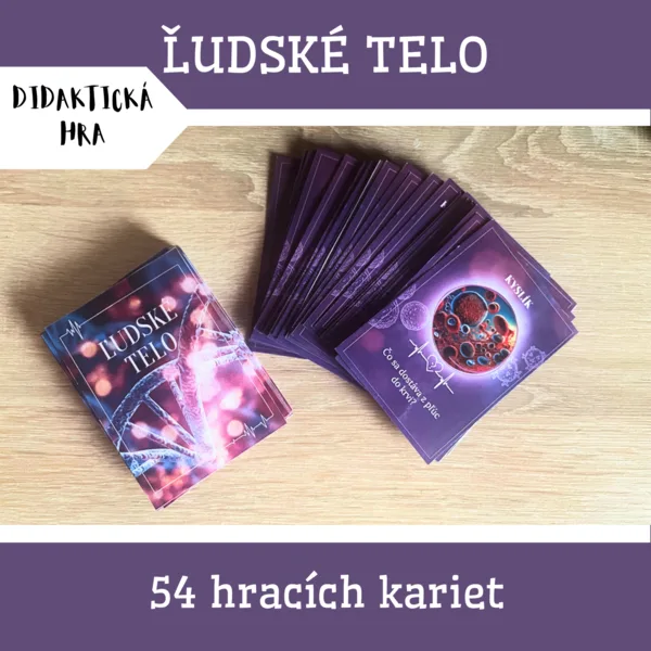 Ľudské telo - didaktická kartová hra