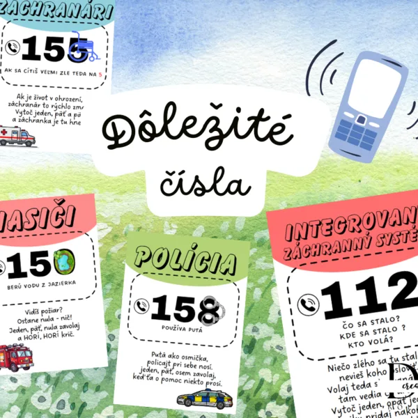 Dôležité čísla ZÁCHRANNÝCH ZLOŽIEK