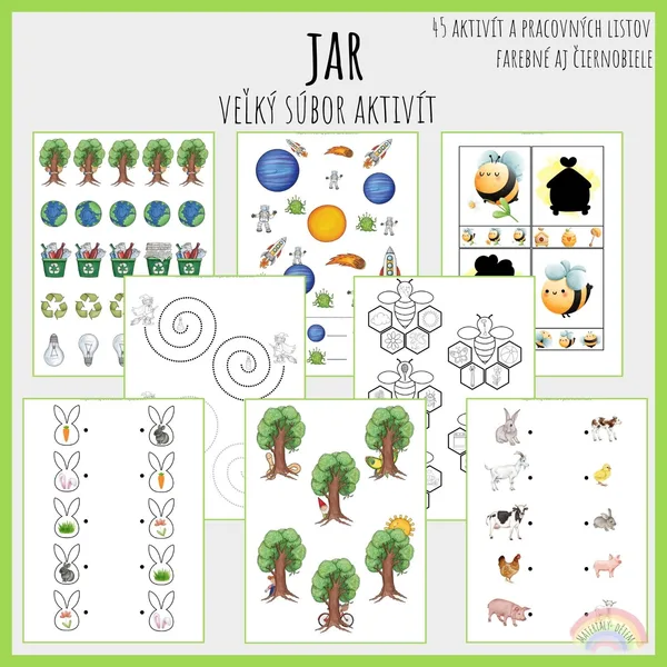 Jar, veľký súbor aktivít